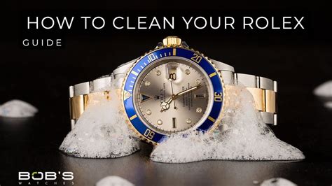 rolex in ultrasonic cleaner|how to clean rolex crystals.